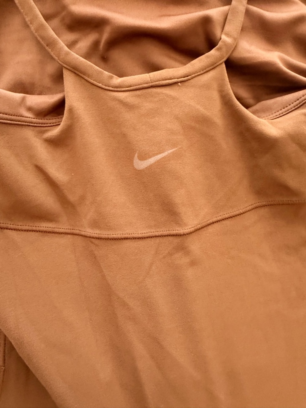 Nike Dri-FIT Tank Top in Camel Brown